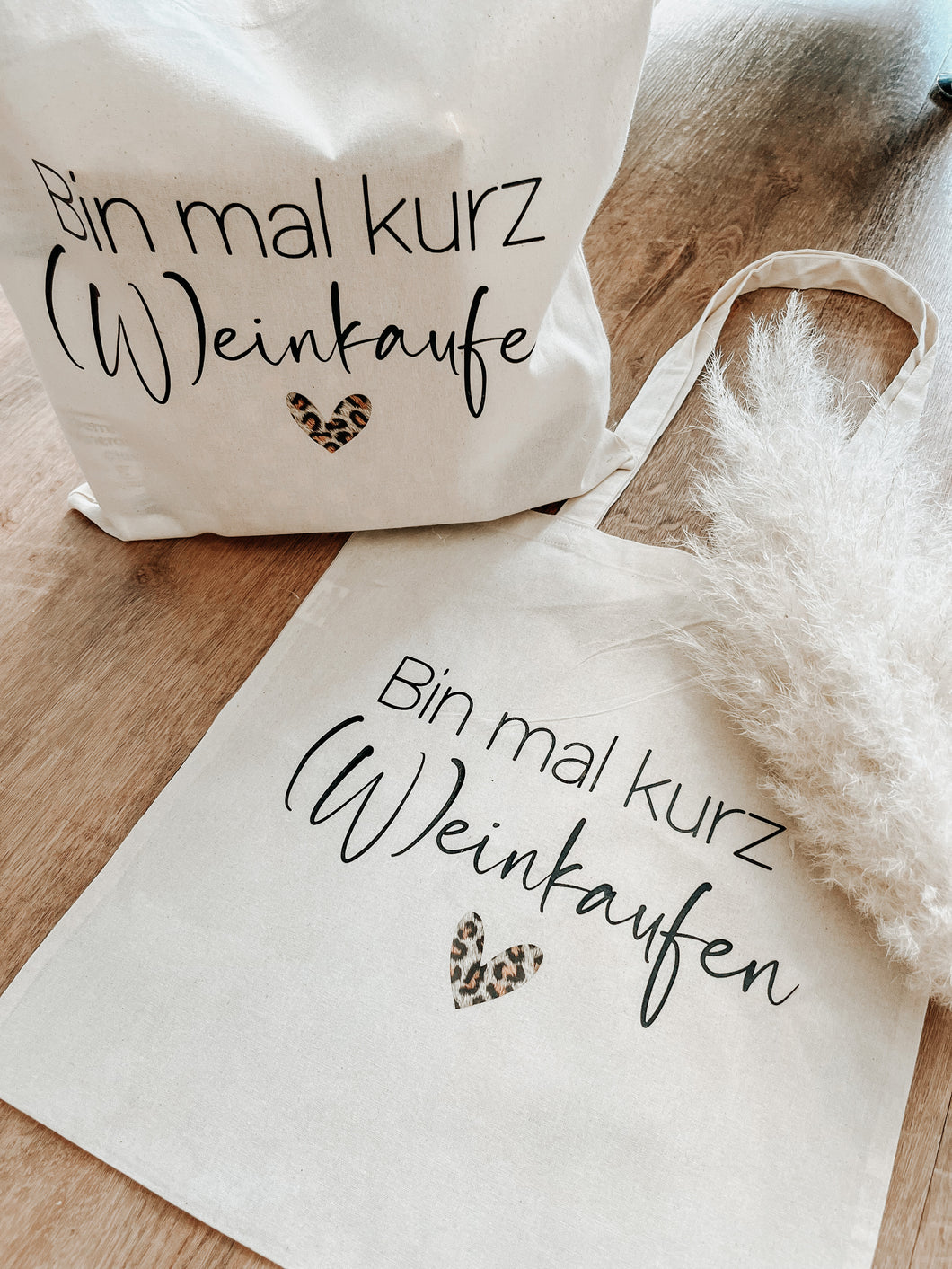 Einkaufstasche l Bin mal kurz (W)einkaufen